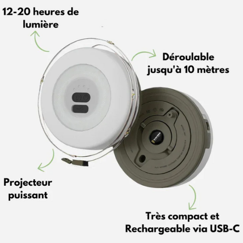 Guirlande Lumineuse Escamotable Étanche